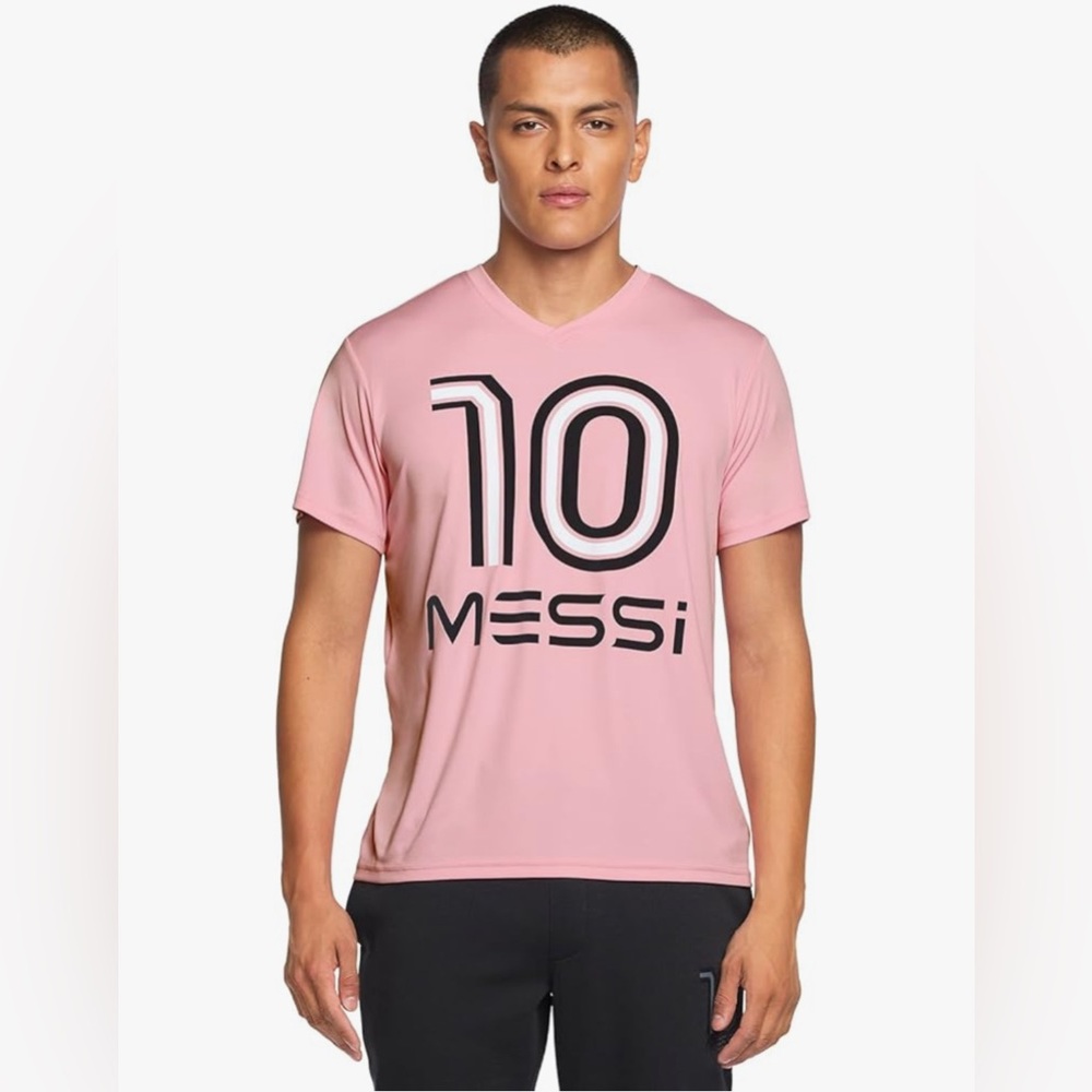 NWT [Messi] Lionel Messi #10 Heatwave Soccer-Style Lifestyle Jersey Men’s Large - Picture 3 of 14